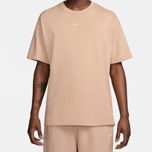 Nike Men's Beige Short Sleeve Tee